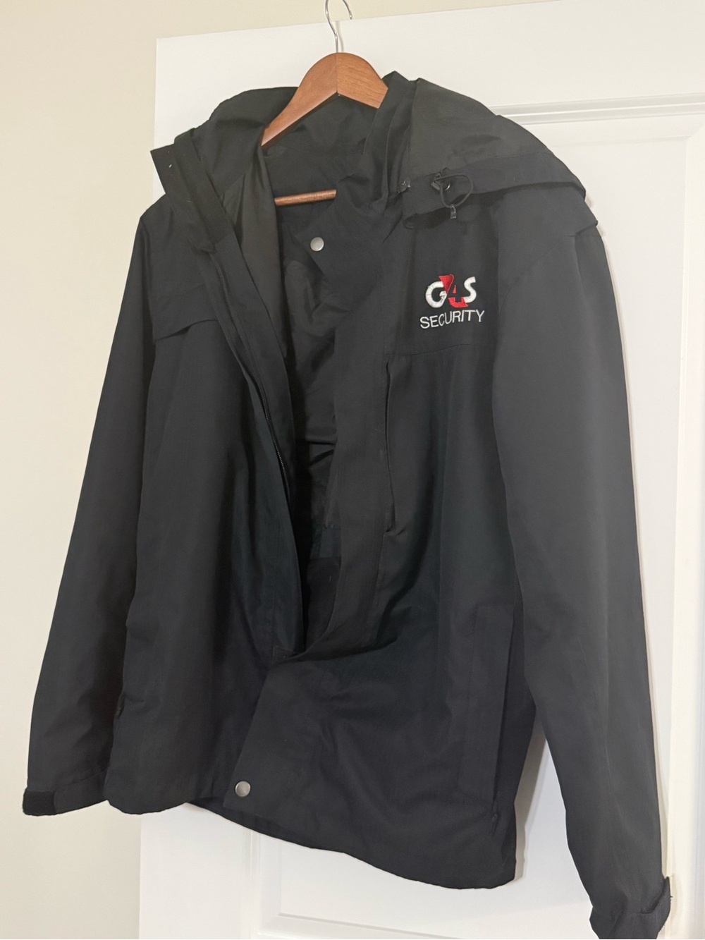 Black Hooded Work Jacket